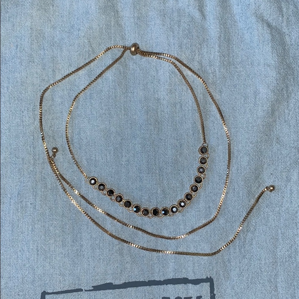 Gold Jeweled Choker Necklace